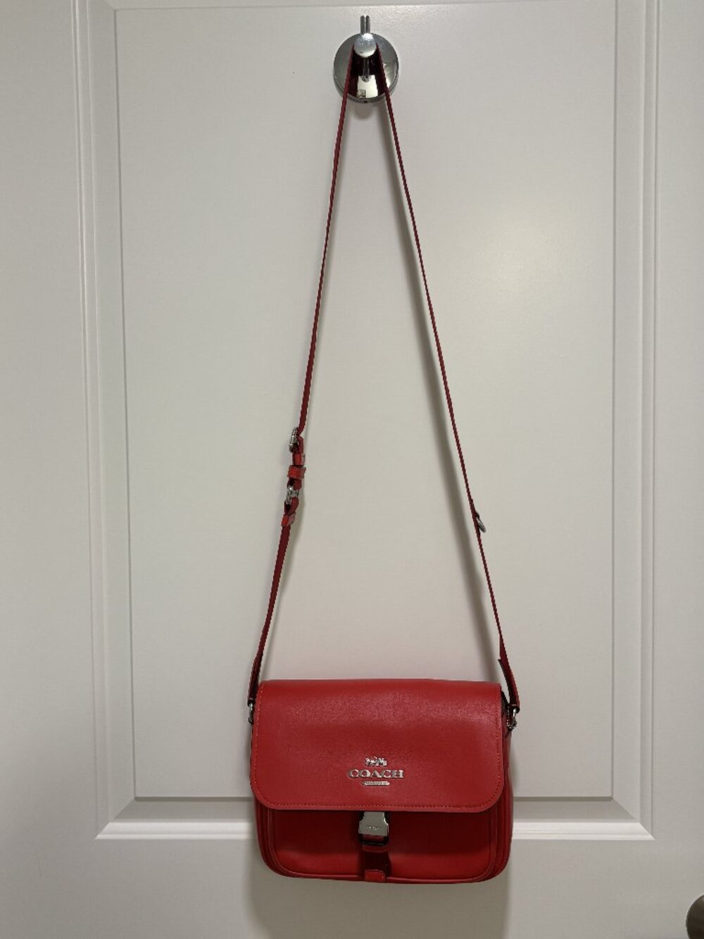 Coach Bag in Vibrant Red Leather